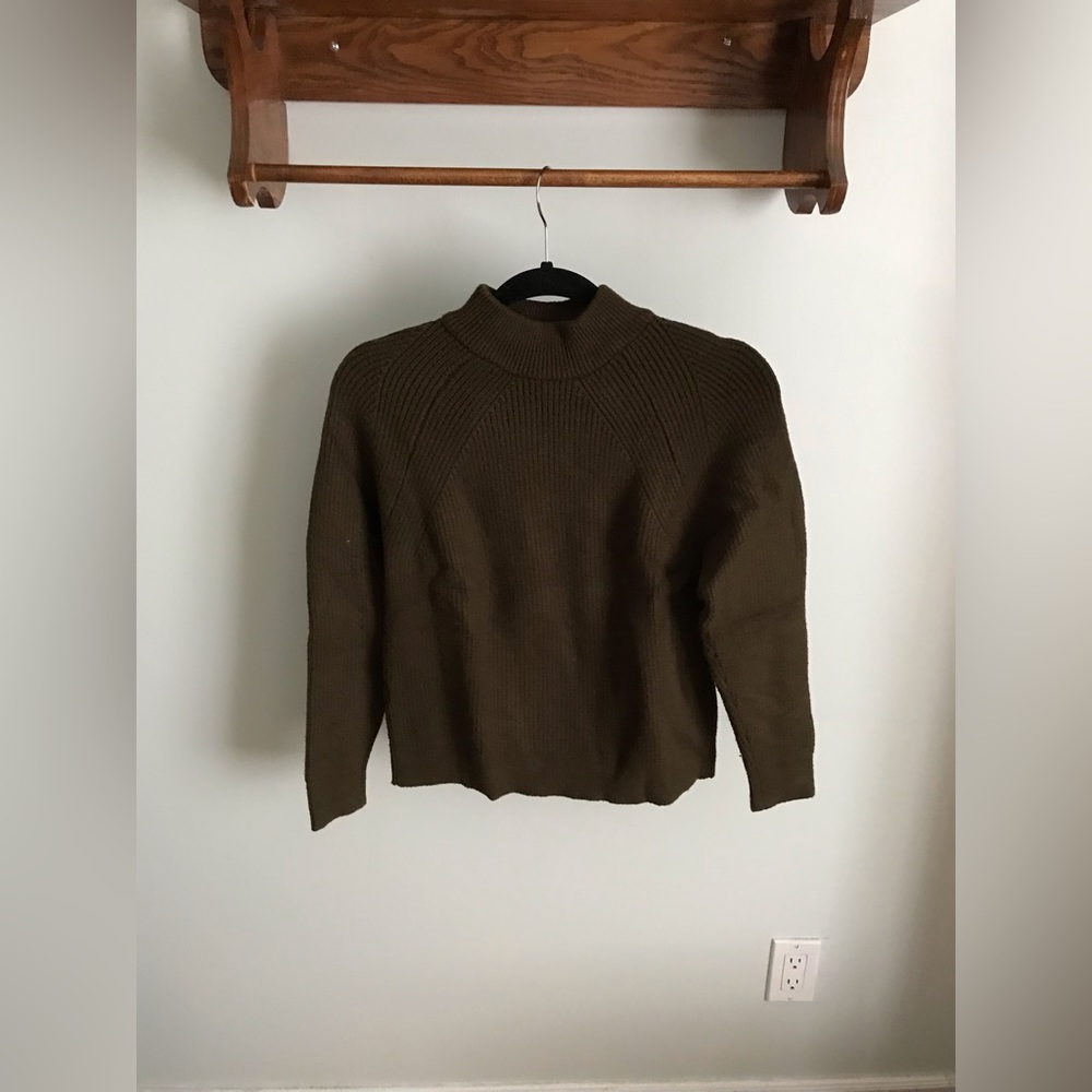Mango Olive Knit Jumper S